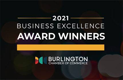 Burlington Chamber of Commerce recognized iris excellence